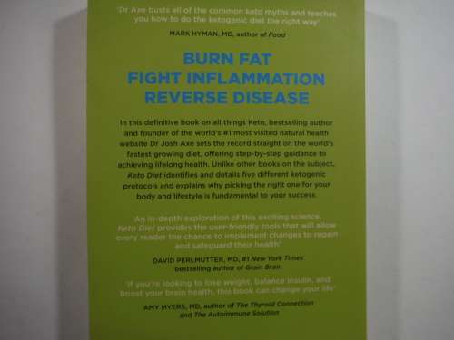 Keto Diet- Dr Josh Axe- SOFTCOVER