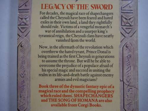 The Legacy of the Sword : Chronicles of The Cheysuli : Book 3 - Jennifer Roberson