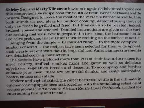 The South African Kettle Braai Cookbook - Hardcover - Shirley Guy