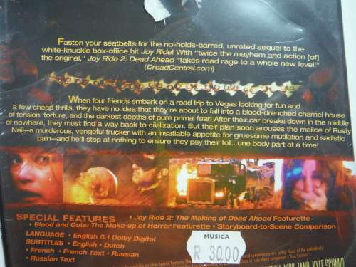 Joy Ride 2 : Dead Ahead - DVD - New and Sealed