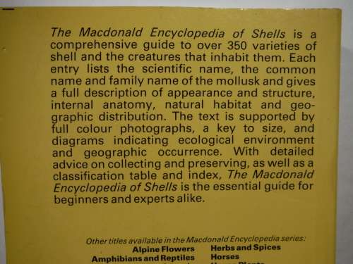 The Macdonald Encyclopedia of Shells - Paperback