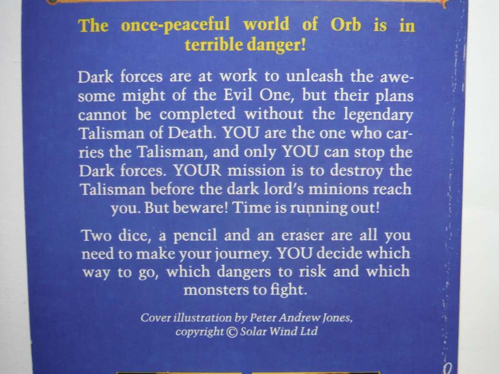 Fighting Fantasy #11 : Talisman of Death - Paperback - Steve Jackson and Ian Livingstone