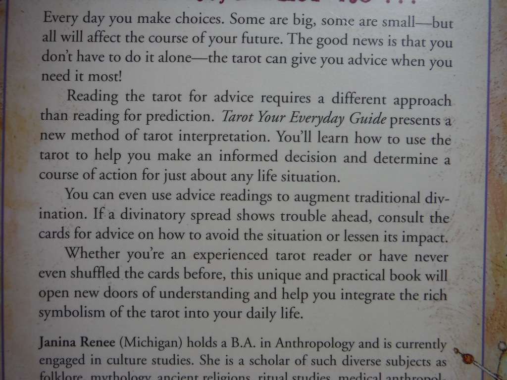 Tarot : Your Everyday Guide - Softcover - Janina Renee