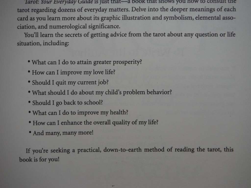 Tarot : Your Everyday Guide - Softcover - Janina Renee