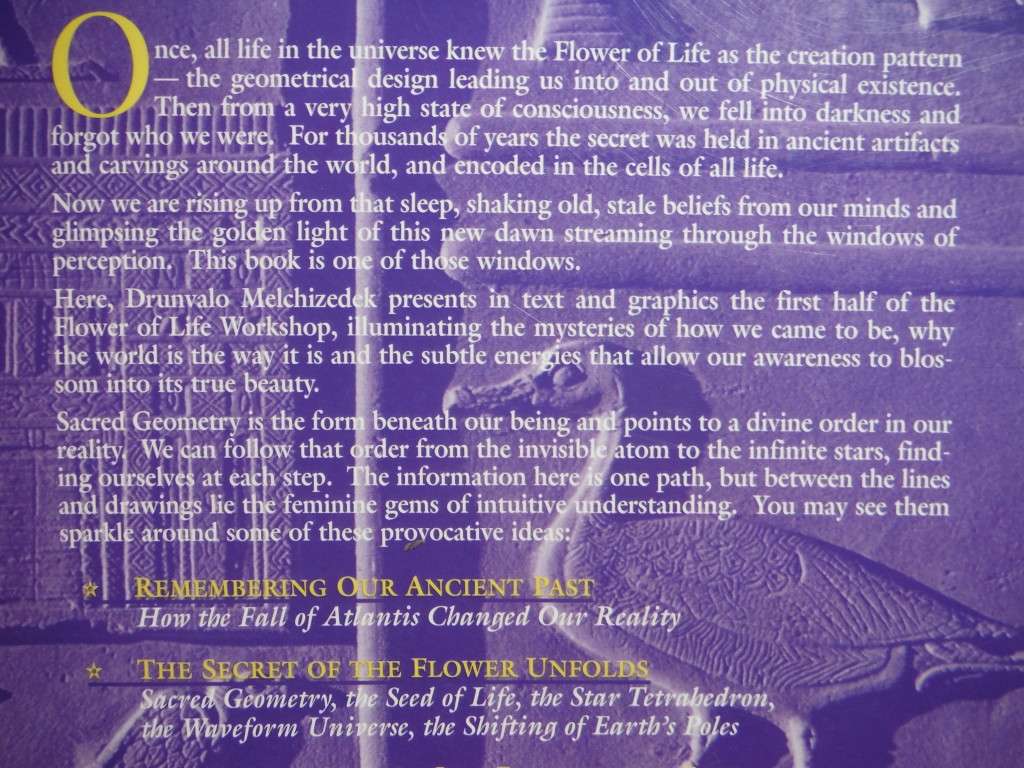 The Ancient Secret of the Flower of Life : Volume 1 - Softcover - Drunvalo Melchizedek