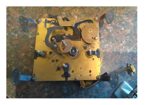 Made in Germany Westminster chime clock movement for spares or repair.