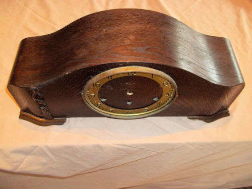 Hermle mantel clock case with bezel and face dial