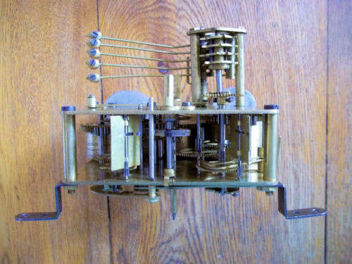 Westminster chime clock movement, working condition.