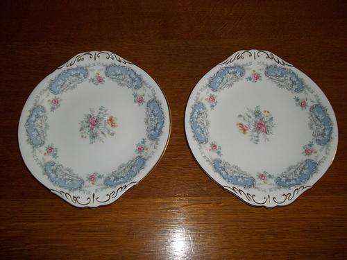 2 Paragon fine bone china plates 25.5 cm x 18 cm R50 each