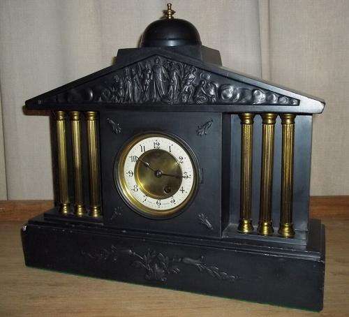 Antique Made in France mantel clock. Very rare find. Working order. Size 42.5 x 37 x 13 cm.