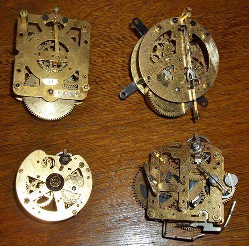 Assortment of 4 very good quality clock movements. Please note you bid per unit to take all 4 uni