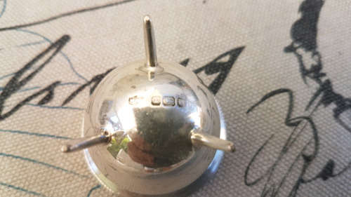 Sterling Silver Mappin and Webb Cauldron Salt