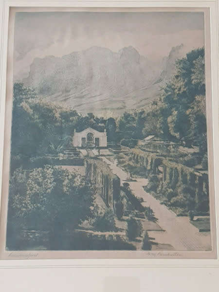 HM Pemberton, Lourensford Original Signed Color Etching!!!
