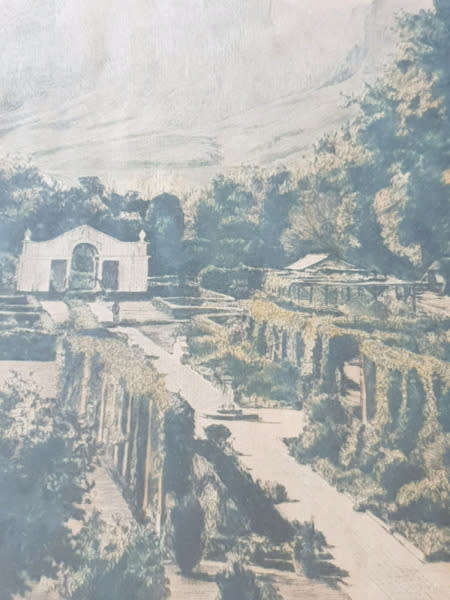 HM Pemberton, Lourensford Original Signed Color Etching!!!