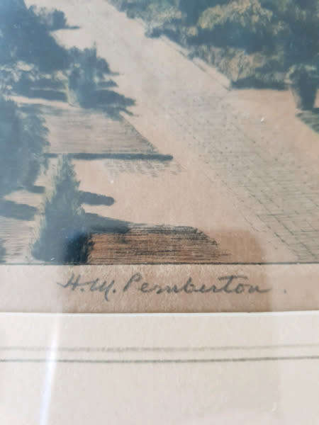 HM Pemberton, Lourensford Original Signed Color Etching!!!