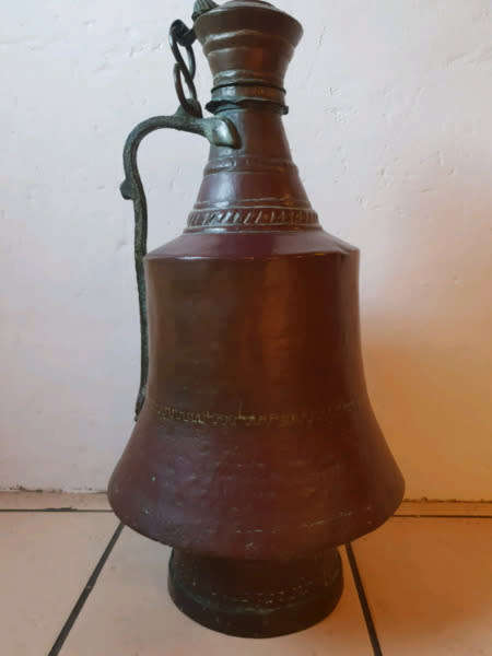 Antique Ottoman Copper Ibrik!! Extra large!! 75 cm Tall!!