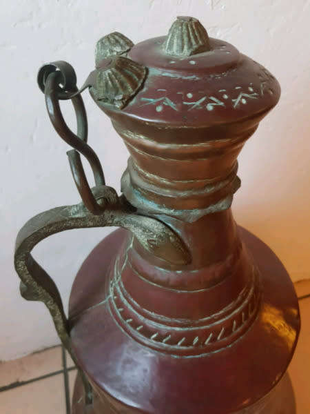 Antique Ottoman Copper Ibrik!! Extra large!! 75 cm Tall!!