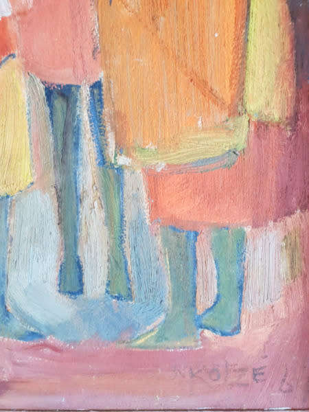 M KOTZE ORIGINAL OIL ON BOARD CIRCA 1969!!