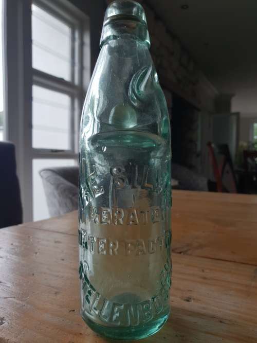 Antique Barnett & Foster London Green glass Codd bottle!! circa 1902 - 1919