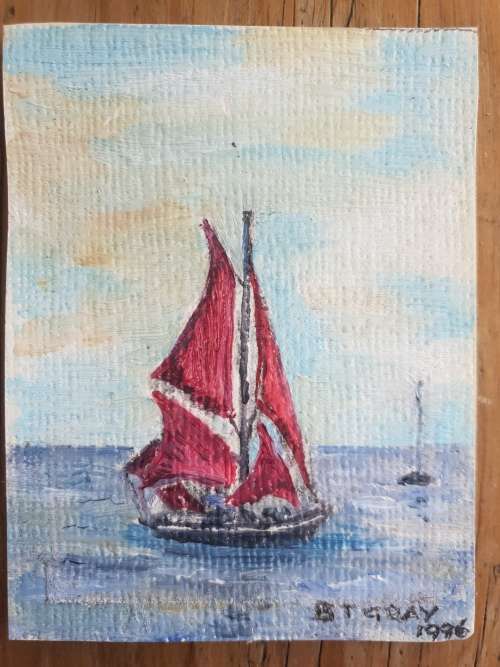 BT Gray Acrylic on Paper !!