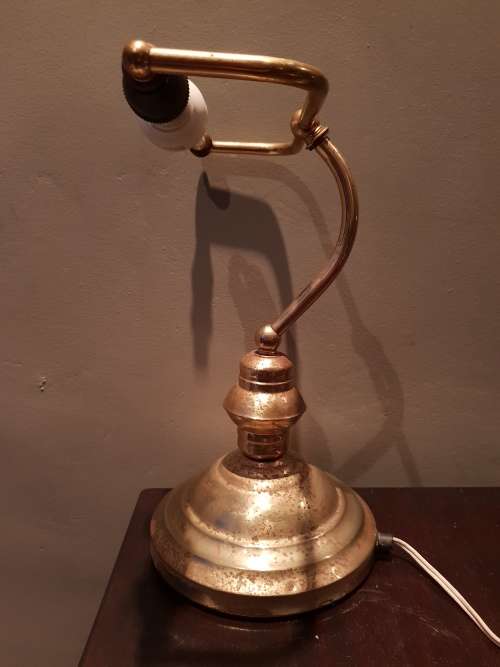 Vintage Brass Library lamp