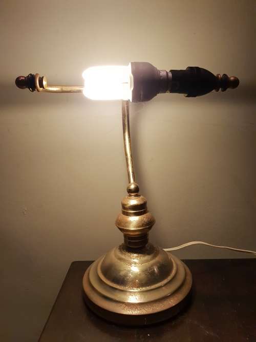 Vintage Brass Library lamp