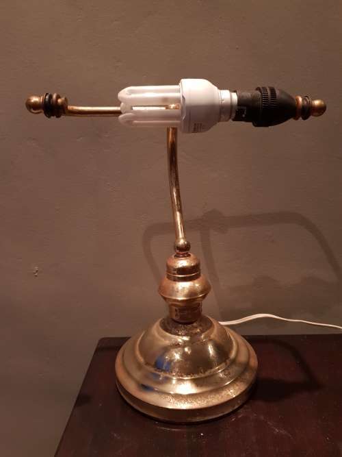 Vintage Brass Library lamp