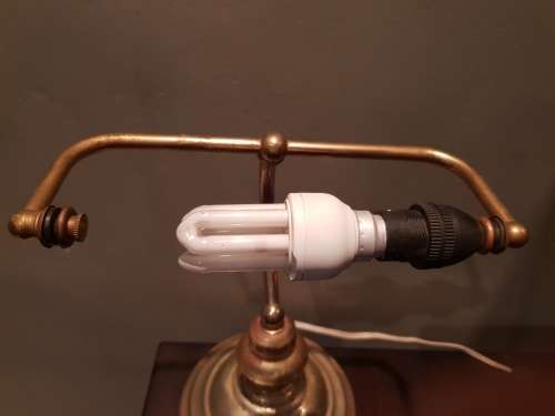 Vintage Brass Library lamp