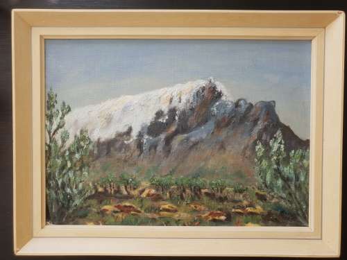 Iris Boden Oil Painting Signed and dated 1959!! Table Mountain!!