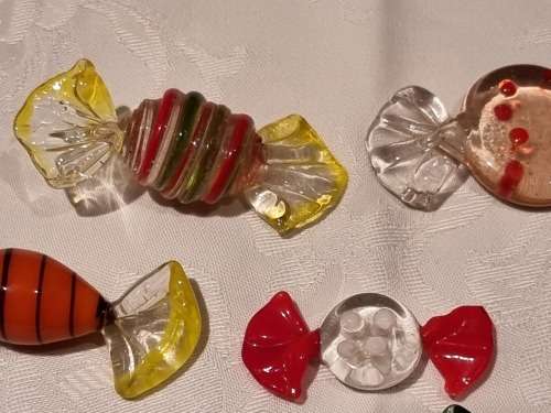 6 Murano Glass Candies!!