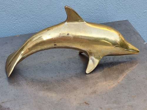 Large Brass Dolphin!!