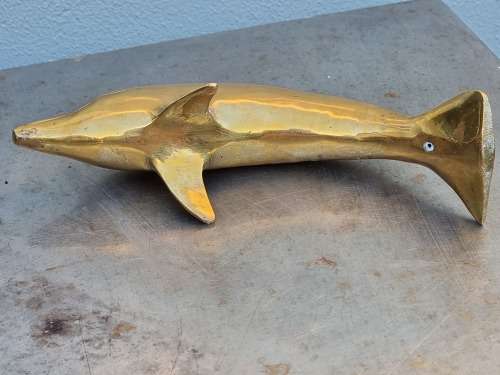 Large Brass Dolphin!!