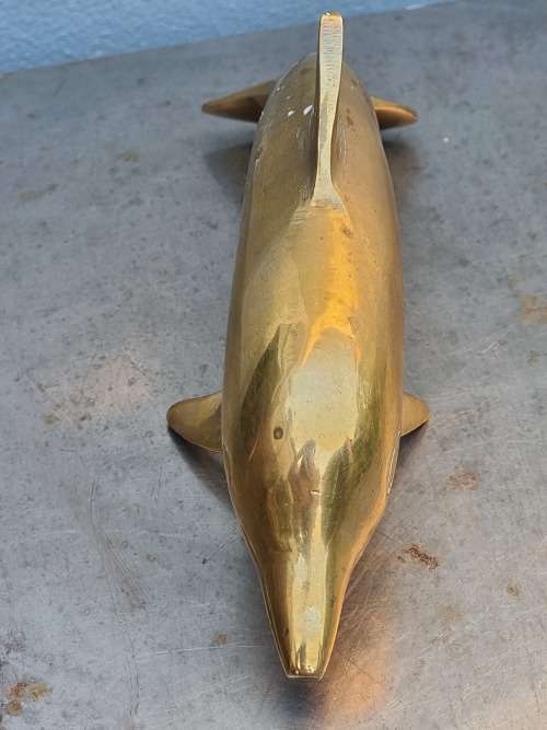 Large Brass Dolphin!!