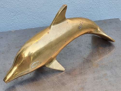 Large Brass Dolphin!!