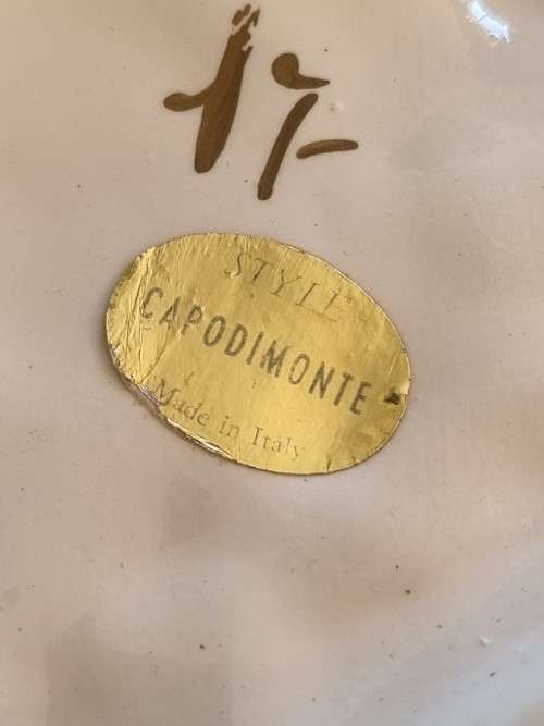 Capodimonte, Large Porcelain Figurine,made in Italy