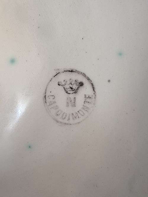 Capodimonte, Large Porcelain Figurine, Made in Italy.