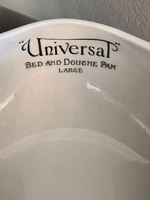 Royal Doulton Large Porcelain Universal Bed and Douche Pan