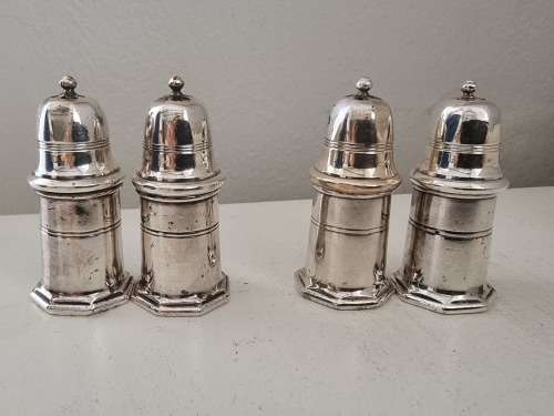 Vintage Cristofle France Salt and Pepper Cellars