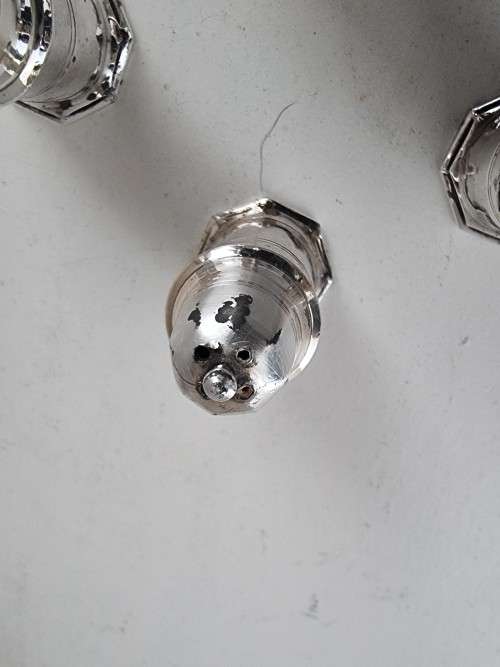 Vintage Cristofle France Salt and Pepper Cellars