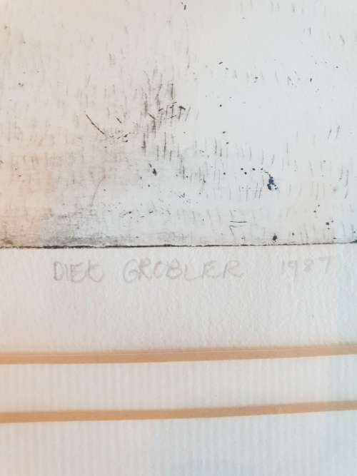 Diek Grobler Investment Art!! Crazy R1!! Numbered woodblock 3/6