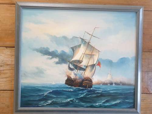 Maritime oil Painting.