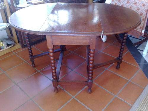 ANTIQUE GATELEG TABLE 6 SEAT OAK