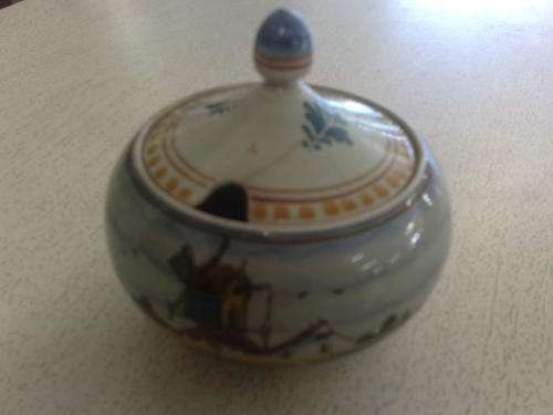 ROYAL HOLLAND HAND PAINTEDSUGAR BOWL