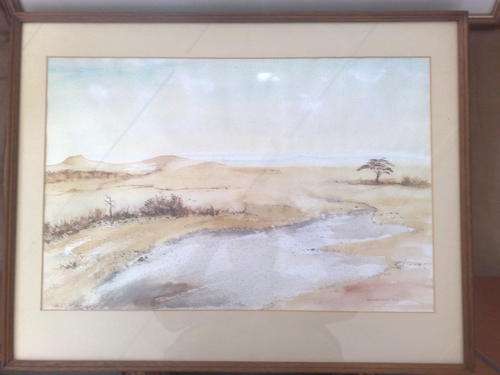 GUNNAR MARBY ORIGINAL WATERCOLOR PAIR, SIGNED AND DATED! !!