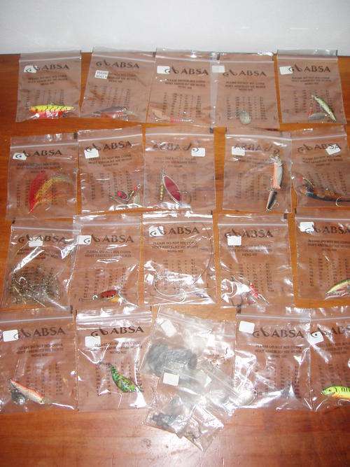 LOT OF LURES, SINKERS, HOOKS