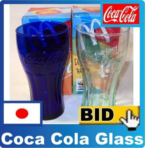 2x Coca Cola Coke Glass- McDonald's 2010 FIFA World Cup- made in JAPAN