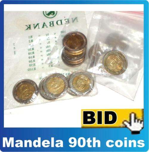 14 Mandela 90th 2008 R5 USED coins