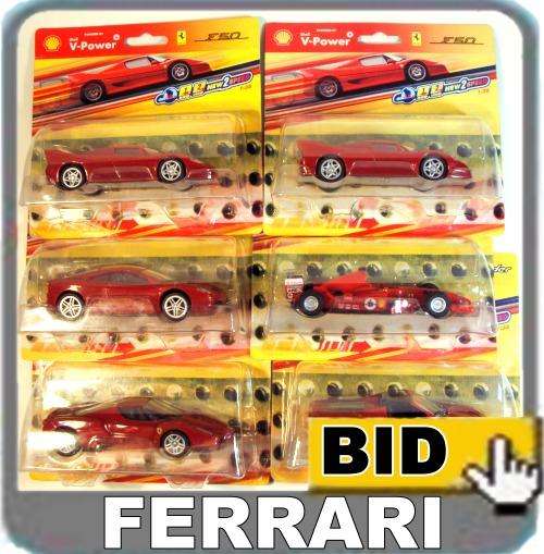 ( model cars ) New Ferrari. 1:38 Scale. Shell V-Power. Hot Wheel. 100% Original