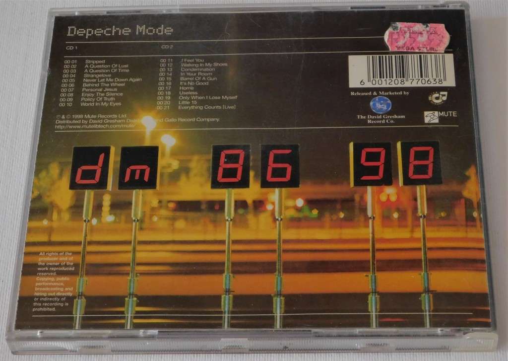 DEPECHE MODE - The Singles 86>98 [CD]