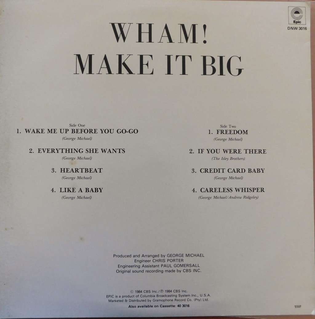 WHAM - Make it Big [LP]